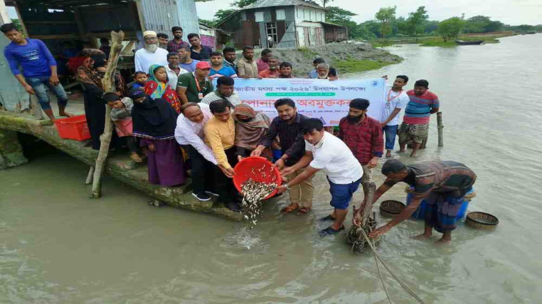 রাঙ্গাবালীতে মৎস্য পক্ষ -২০২৬  উপলক্ষে বিলুপ্ত প্রায় প্রজাত