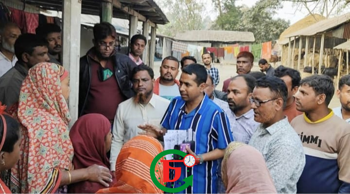 বগুড়ায় ধানের শীষের প্রচারণায় যুবদলের গণসংযোগ